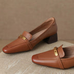 Aveline Genuine Leather Heels — Allyours Closet (view 5)