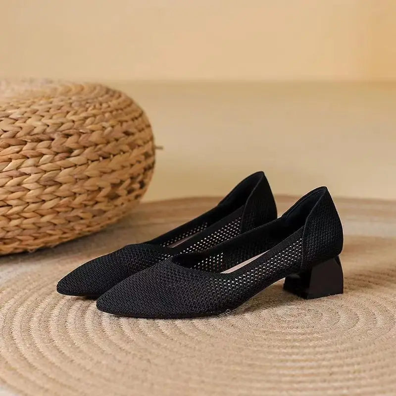 Ardena Knit Heels — Allyours Closet (view 2)