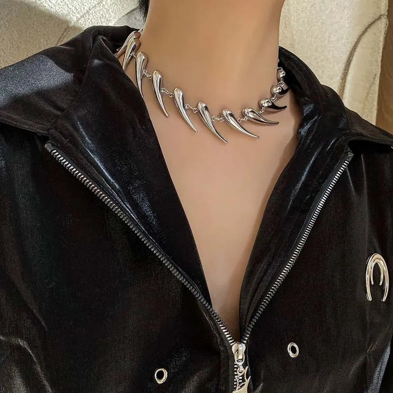 Steel Talon Necklace — Allyours Closet (view 4)