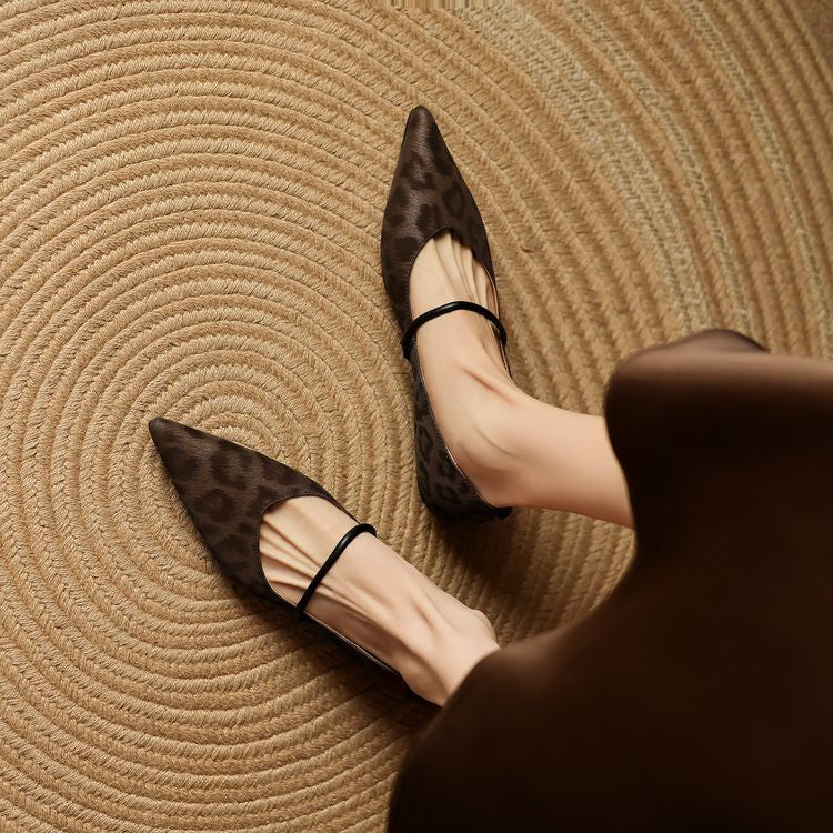 Calista Leather Flats — Allyours Closet (view 7)
