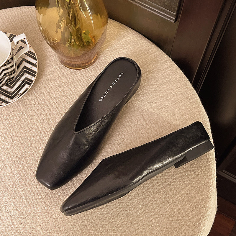Vale Leather Flats — Allyours Closet (view 3)