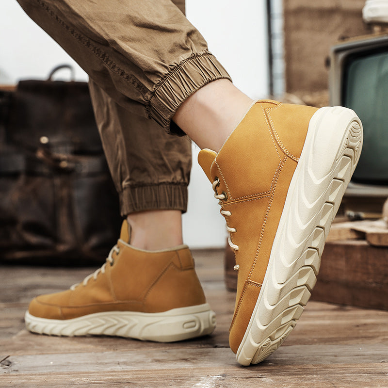 Expedition High-Top Leather Sneakers — Allyours Closet (view 9)