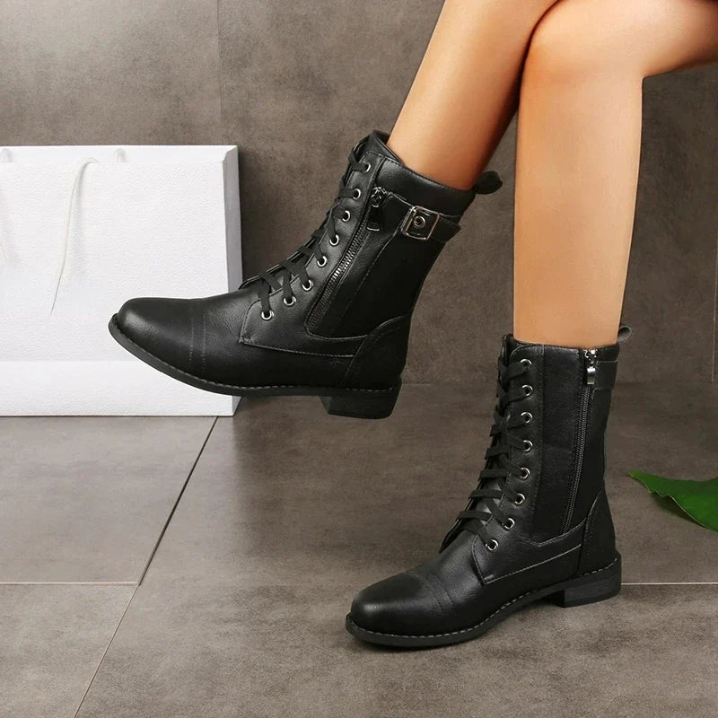 Brandy Leather Boots — Allyours Closet (view 4)