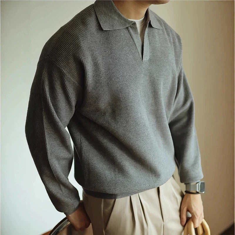Ellis Knit Polo — Allyours Closet