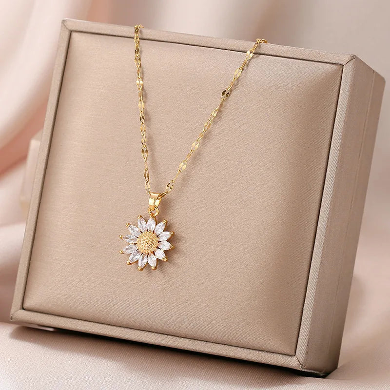 Sunflower Necklace — Allyours Closet