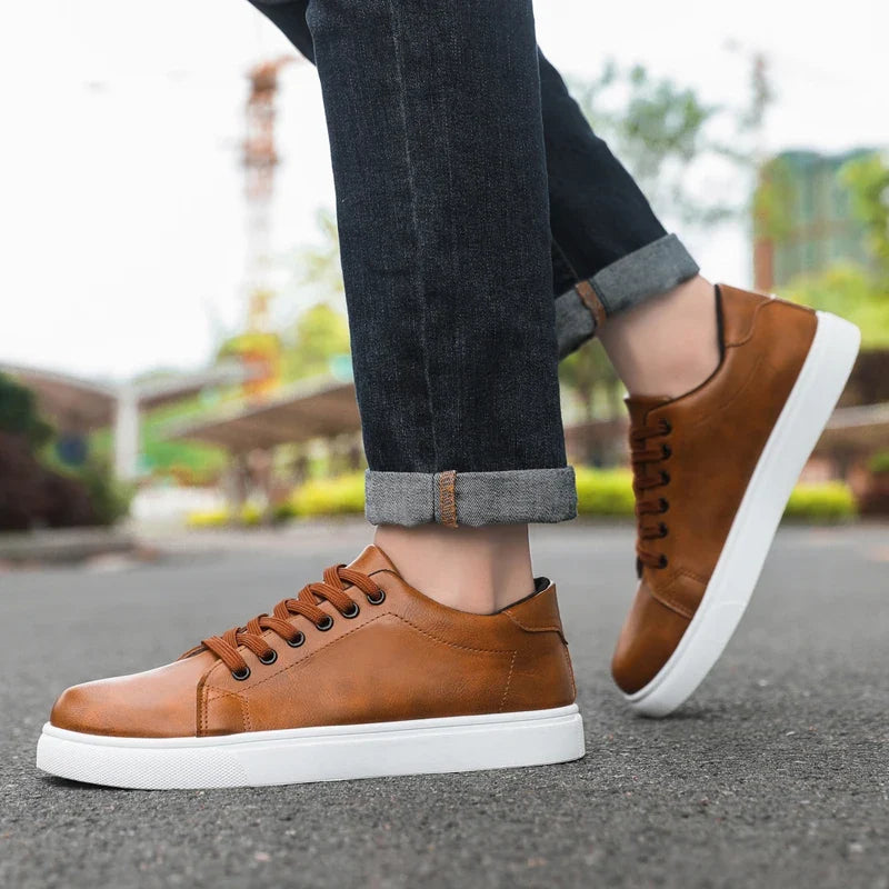 Marcello Leather Sneakers — Allyours Closet (view 3)