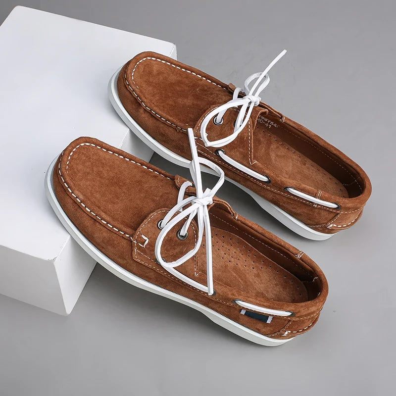 Cape Suede Boat Shoes — Allyours Closet (view 3)