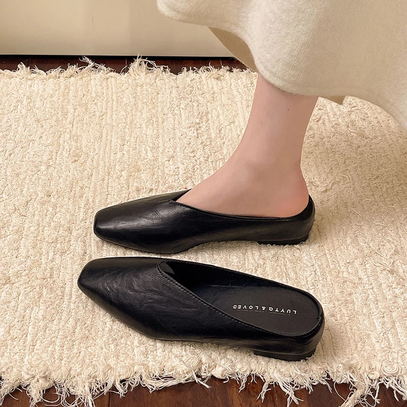 Vale Leather Flats — Allyours Closet (view 5)