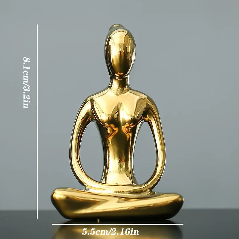 Zen Pose Ceramic Figurines — Allyours Closet (view 7)