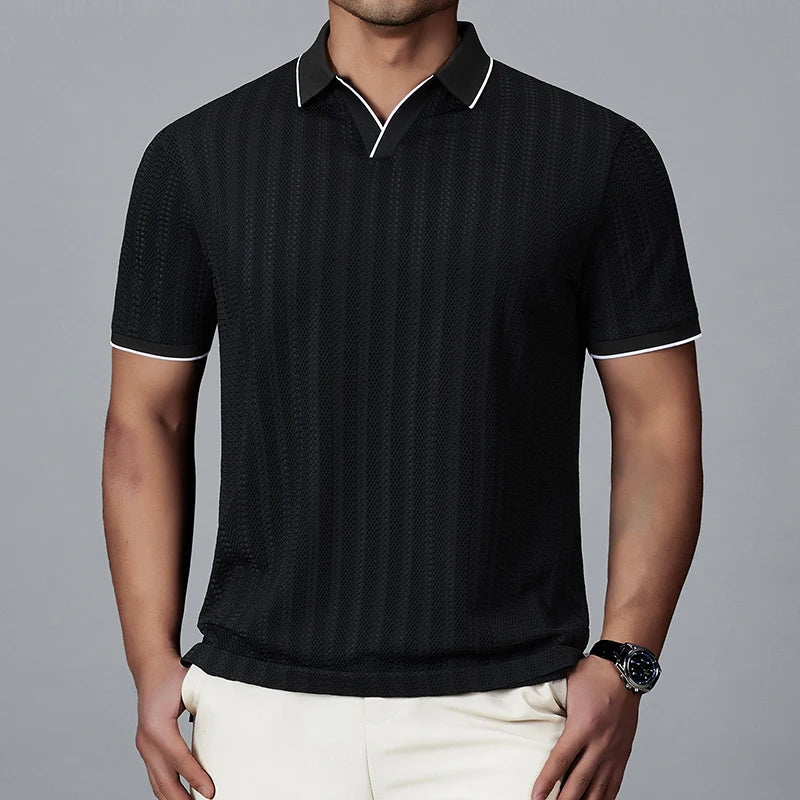 Luca Milano Knitted Polo — Allyours Closet (view 8)