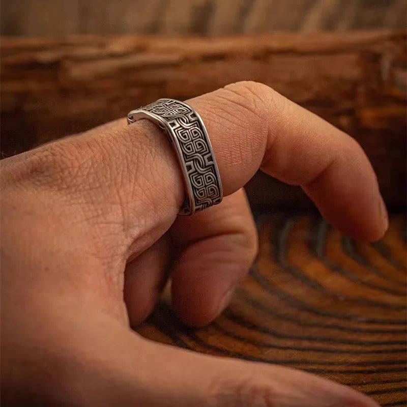 Aziel Steel Ring — Allyours Closet (view 4)