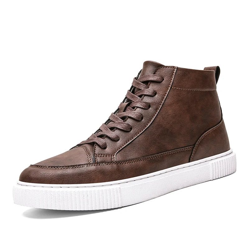 Oliver High Top Leather Sneakers — Allyours Closet (view 6)