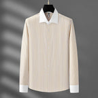 Elliot Pinstripe Dress Shirt — Allyours Closet (view 4)