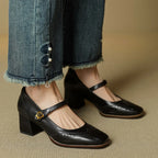 Messina Leather Heels — Allyours Closet (view 7)