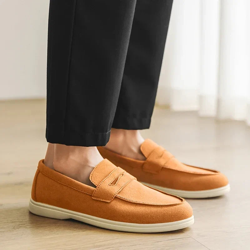 Elio Bay Suede Loafers — Allyours Closet (view 5)
