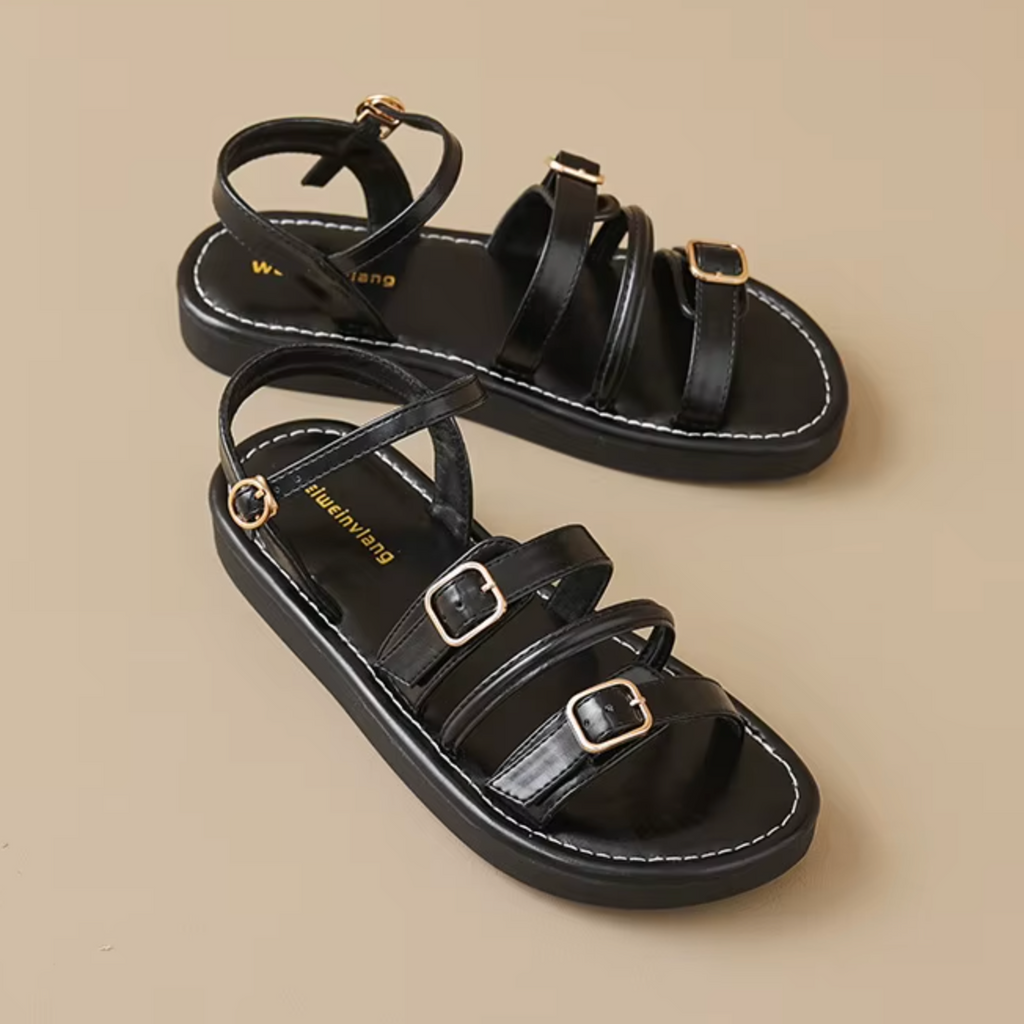 Luretta Leather Sandals — Allyours Closet (view 8)