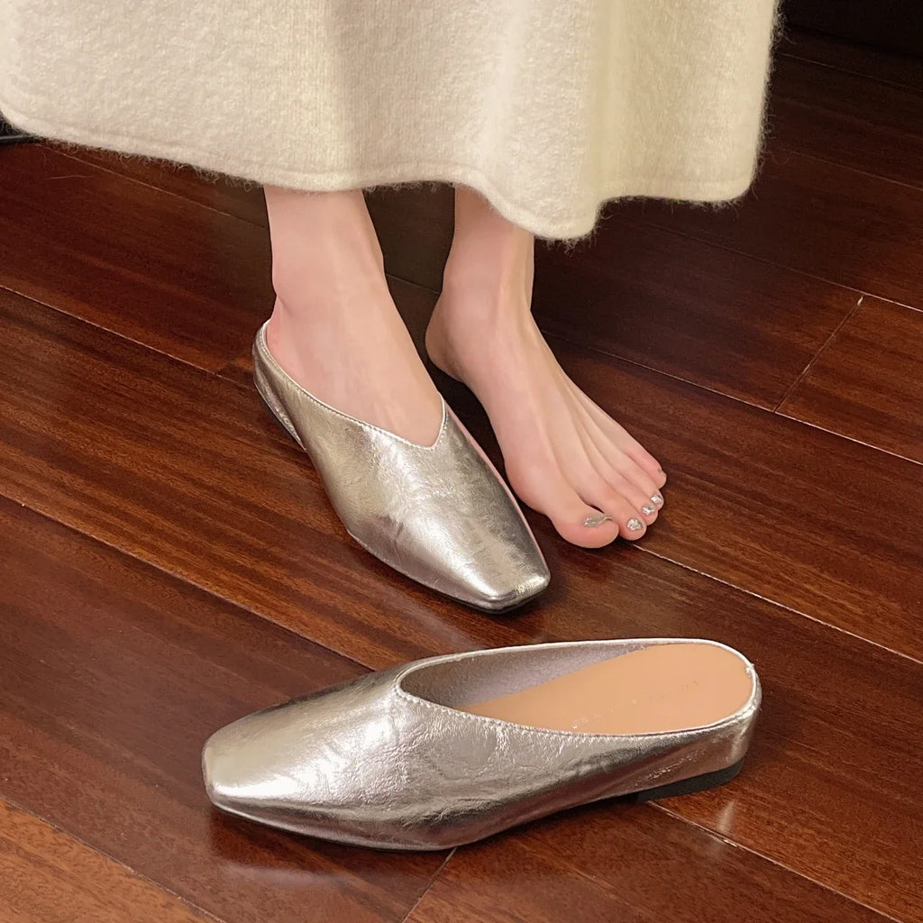 Vale Leather Flats — Allyours Closet (view 9)