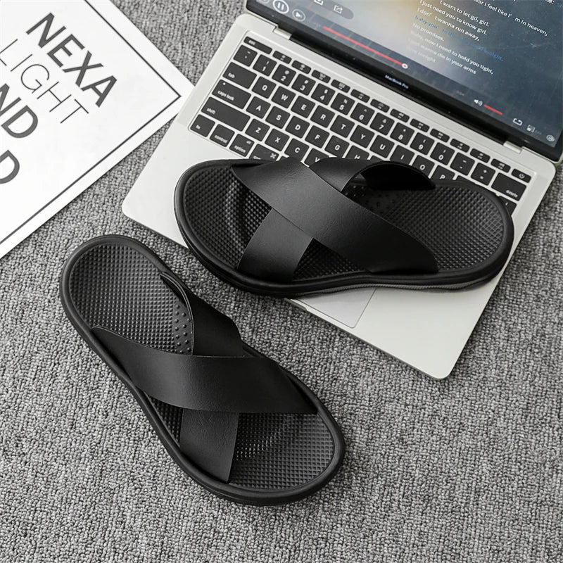 Viento Leather Sandals — Allyours Closet (view 5)