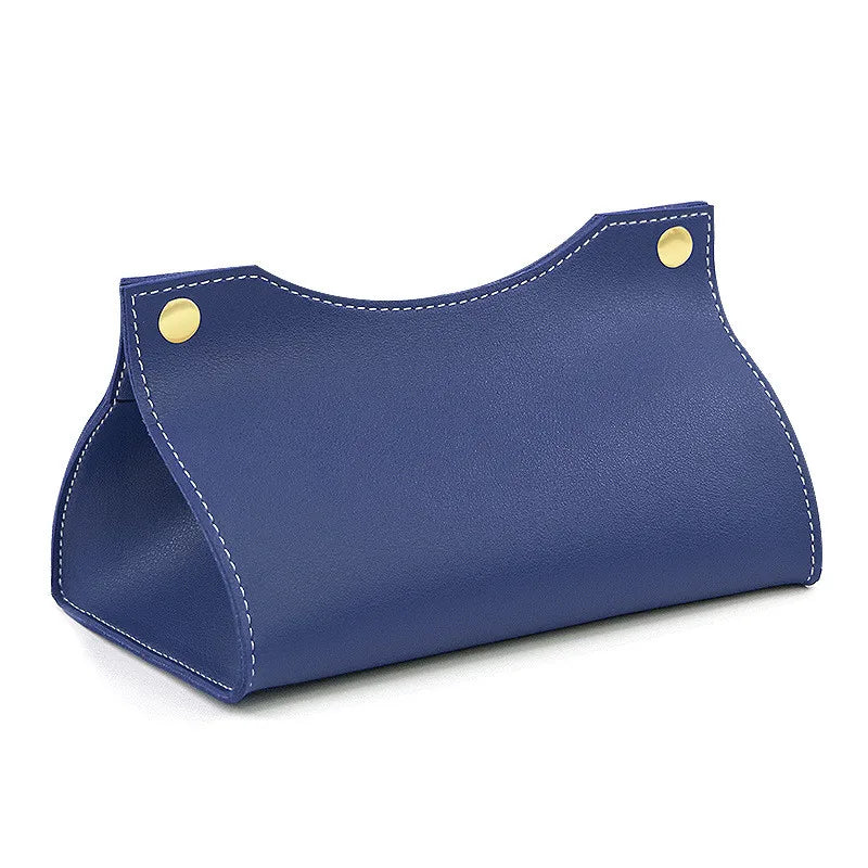 Luxe Leather Tissue Box Cover — Allyours Closet (view 9)