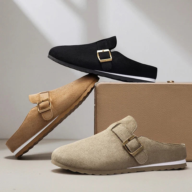 Landon Suede Mules — Allyours Closet