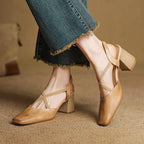Blaire Leather Heels — Allyours Closet (view 2)