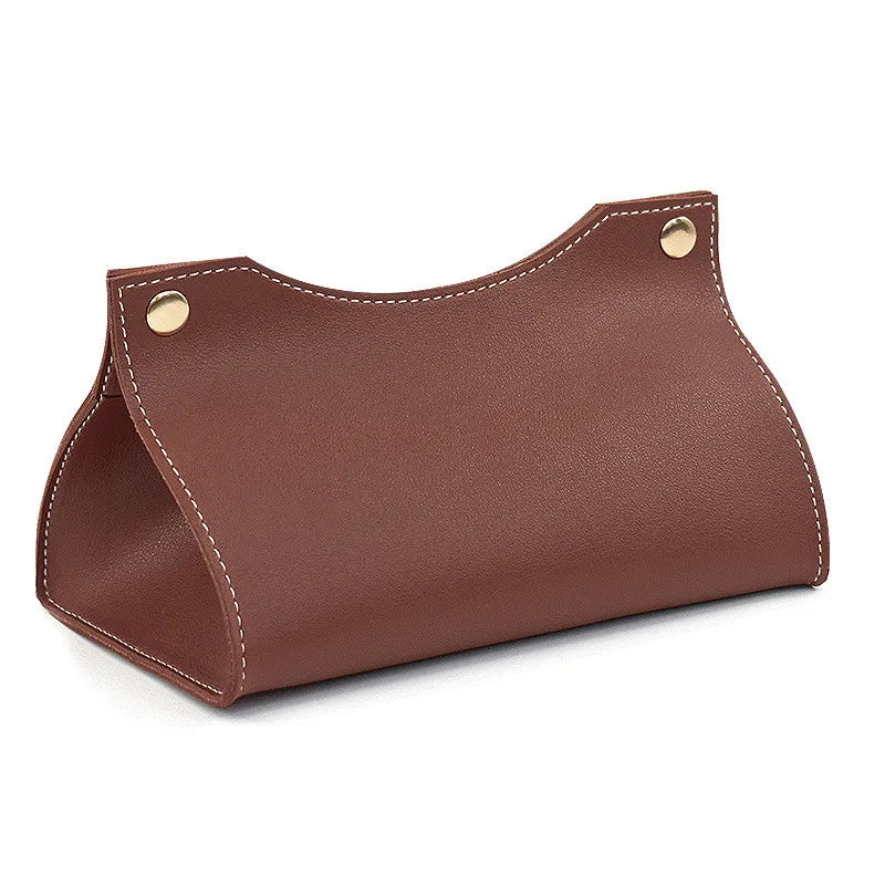 Luxe Leather Tissue Box Cover — Allyours Closet (view 10)