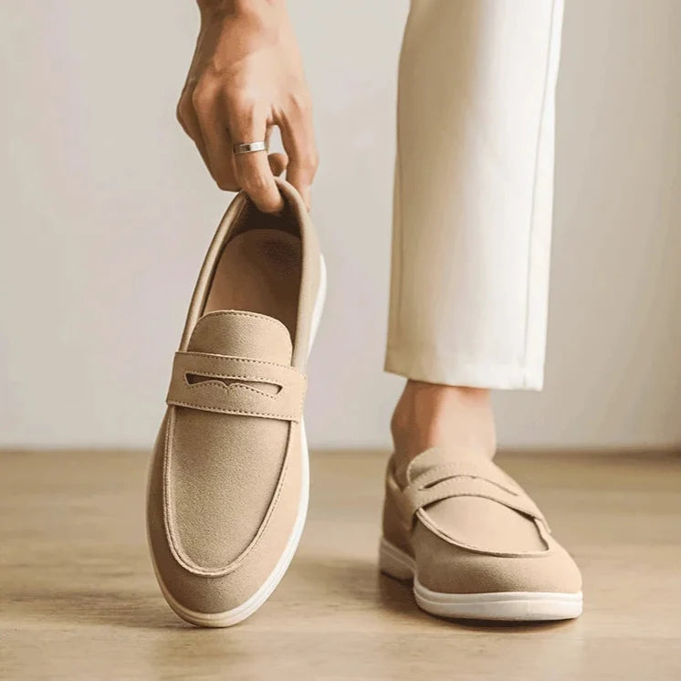Elio Bay Suede Loafers — Allyours Closet (view 11)