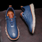 Crest Leather Sneakers — Allyours Closet (view 9)