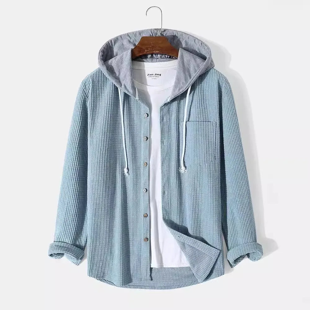 Mason Corduroy Hooded Shirt — Allyours Closet