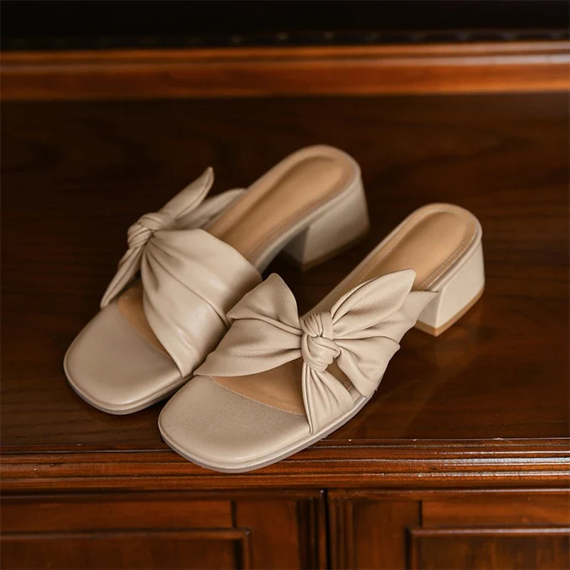 Isabella Leather Sandals — Allyours Closet (view 8)