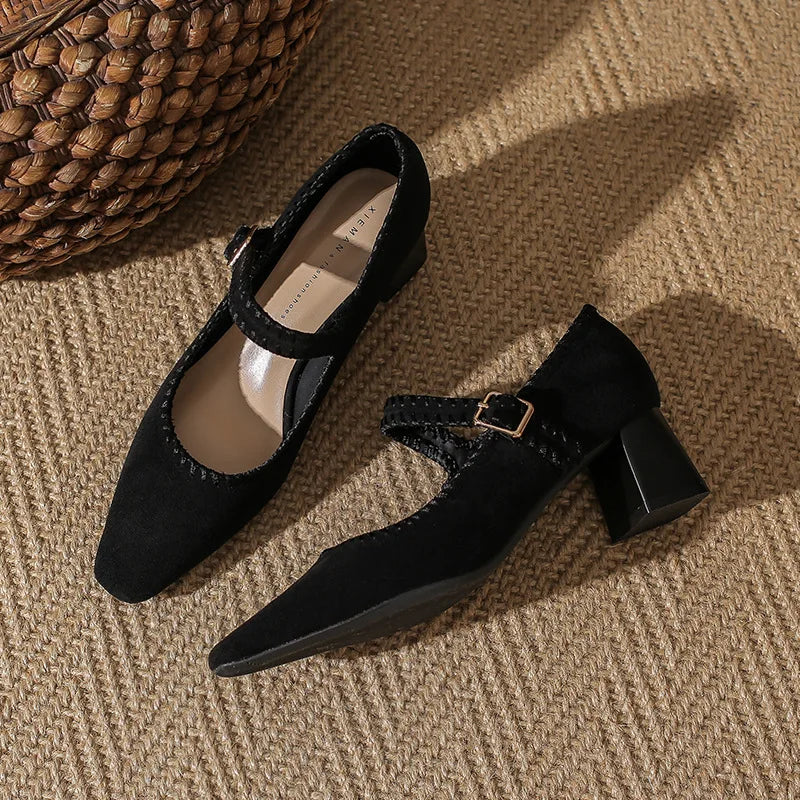 Capri Suede Heels — Allyours Closet (view 8)
