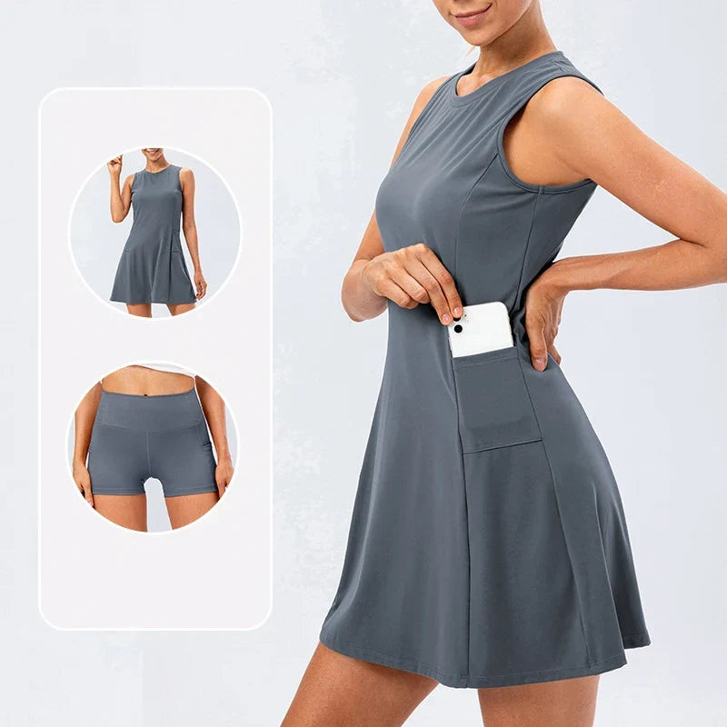 Aloura Athleisure Tennis Dress — Allyours Closet (view 5)