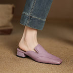 Bellesa Leather Mules — Allyours Closet (view 2)