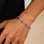 Obsidian Cross Bracelet — Allyours Closet (view 3)