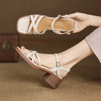 Delainey Leather Sandals — Allyours Closet (view 2)