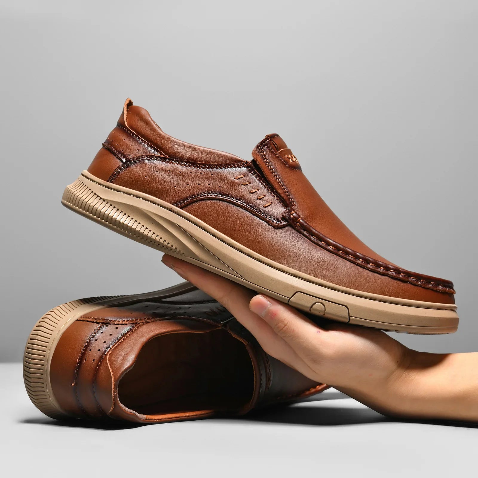 Prestige Leather Loafers — Allyours Closet (view 3)
