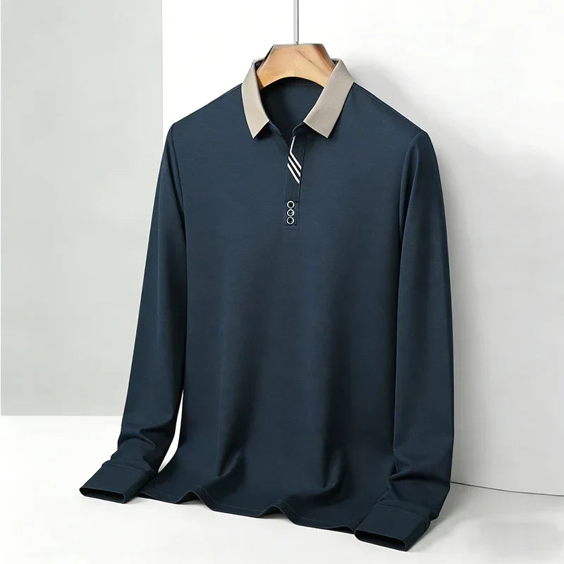 Portofino Long-Sleeve Polo Shirt — Allyours Closet (view 5)