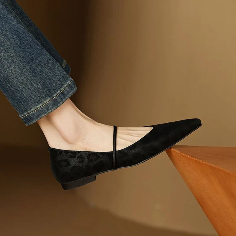 Calista Leather Flats — Allyours Closet (view 9)