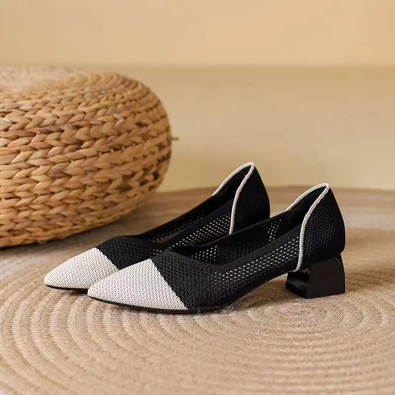 Ardena Knit Heels — Allyours Closet (view 6)