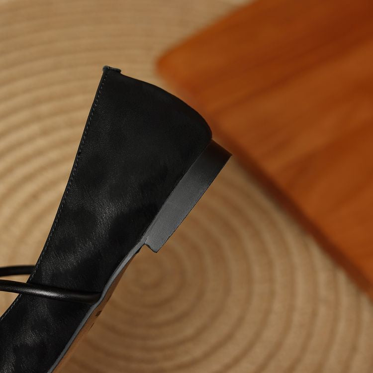 Calista Leather Flats — Allyours Closet (view 12)
