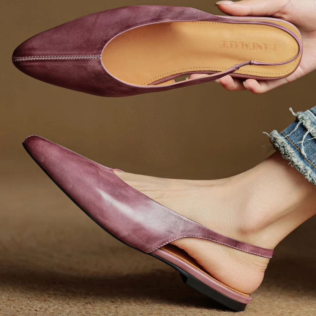 Juliet Genuine Leather Flats — Allyours Closet (view 9)
