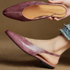 Juliet Genuine Leather Flats — Allyours Closet (view 9)