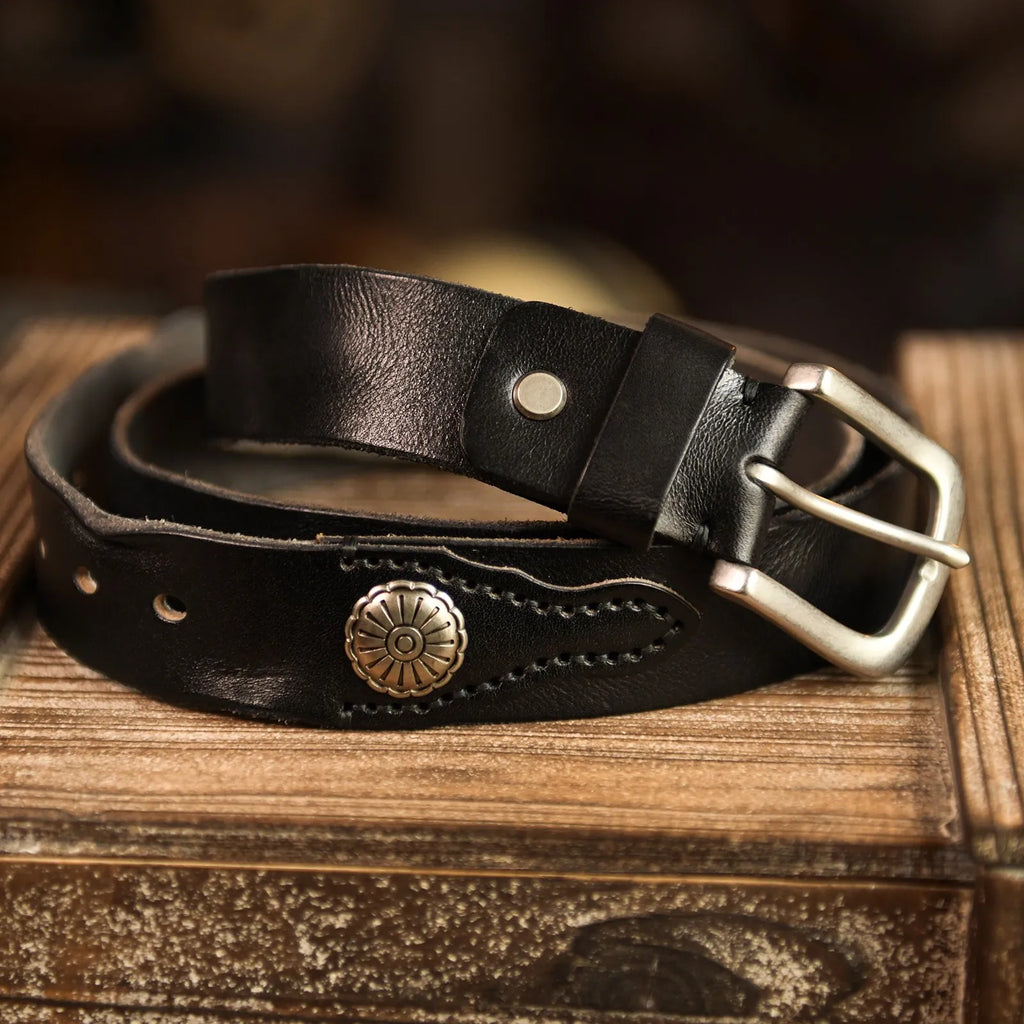 Frontier Cowhide Belt — Allyours Closet (view 4)