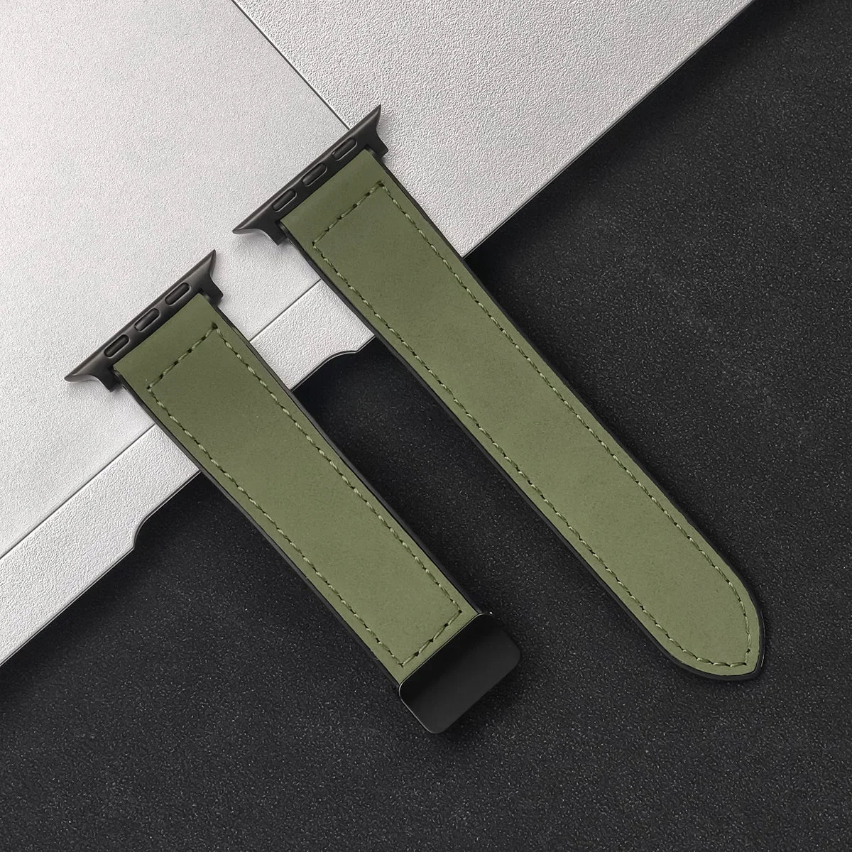 Orion Leather Apple Watch Band — Allyours Closet (view 4)