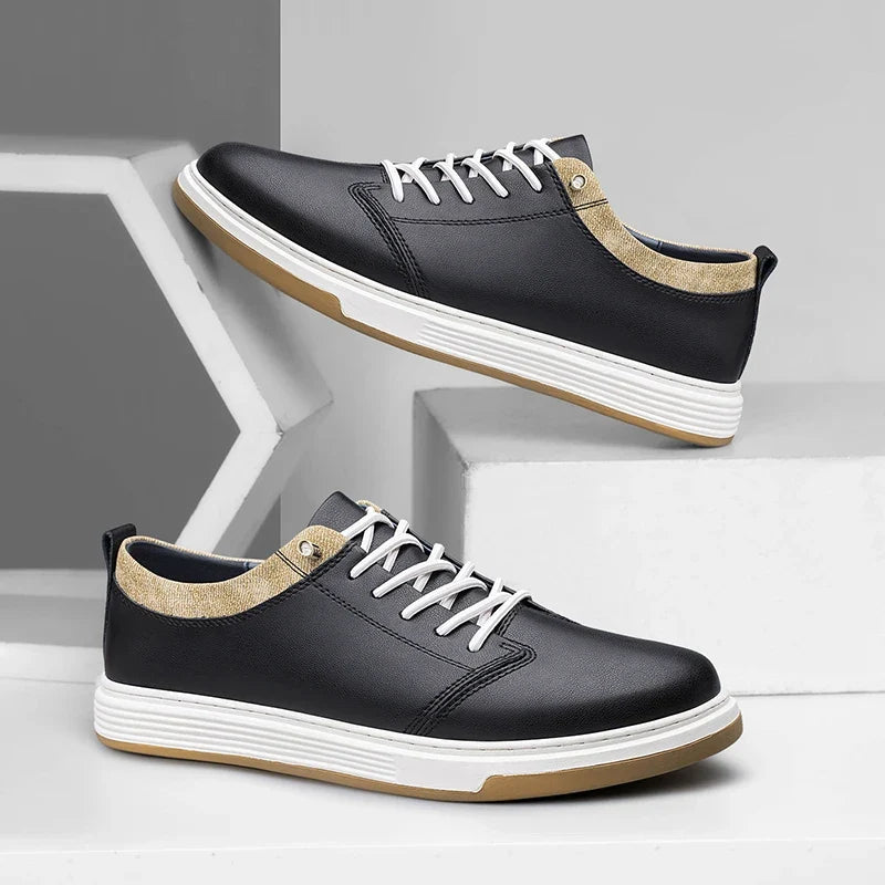 Trevano Leather Sneakers — Allyours Closet (view 8)