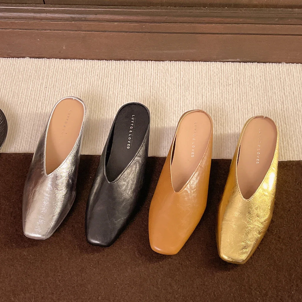 Vale Leather Flats — Allyours Closet (view 12)