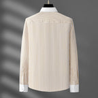 Elliot Pinstripe Dress Shirt — Allyours Closet (view 5)