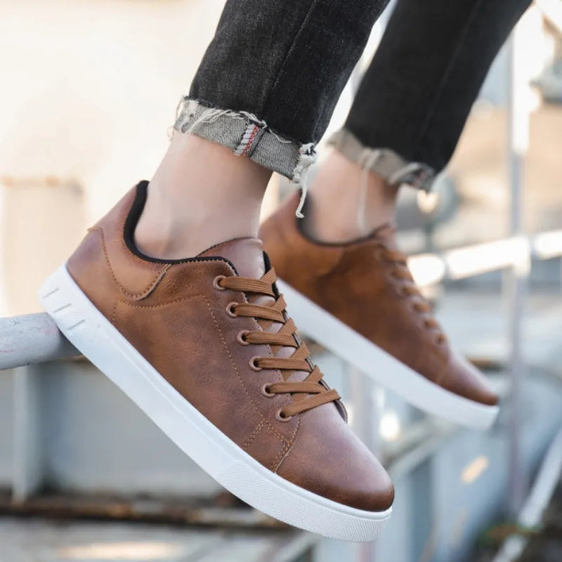Bastien Leather Sneakers — Allyours Closet (view 7)