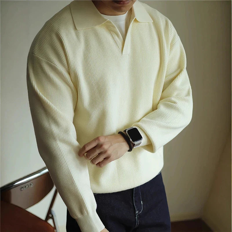 Ellis Knit Polo — Allyours Closet (view 6)