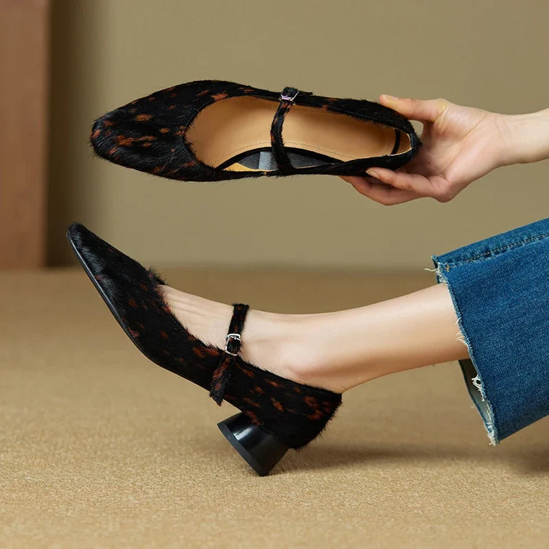 Luna Faux Fur Heels — Allyours Closet (view 10)
